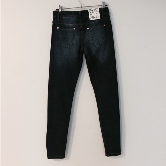 Blue Epic Denim Crop Ankle Zipper Skinny - Picture 7 of 9